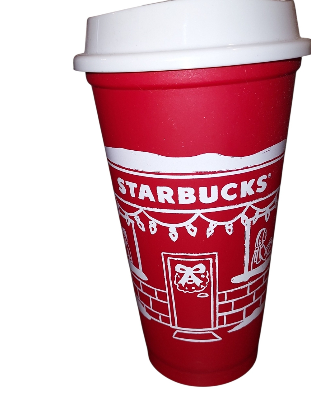 NEW Starbucks Christmas Red Cup Day 16oz Xmas Holiday Reusable Coffee Collector